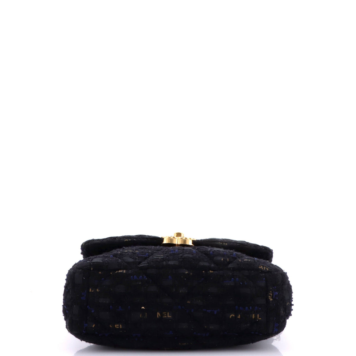 19 Flap Bag Quilted Tweed and Ribbon Medium