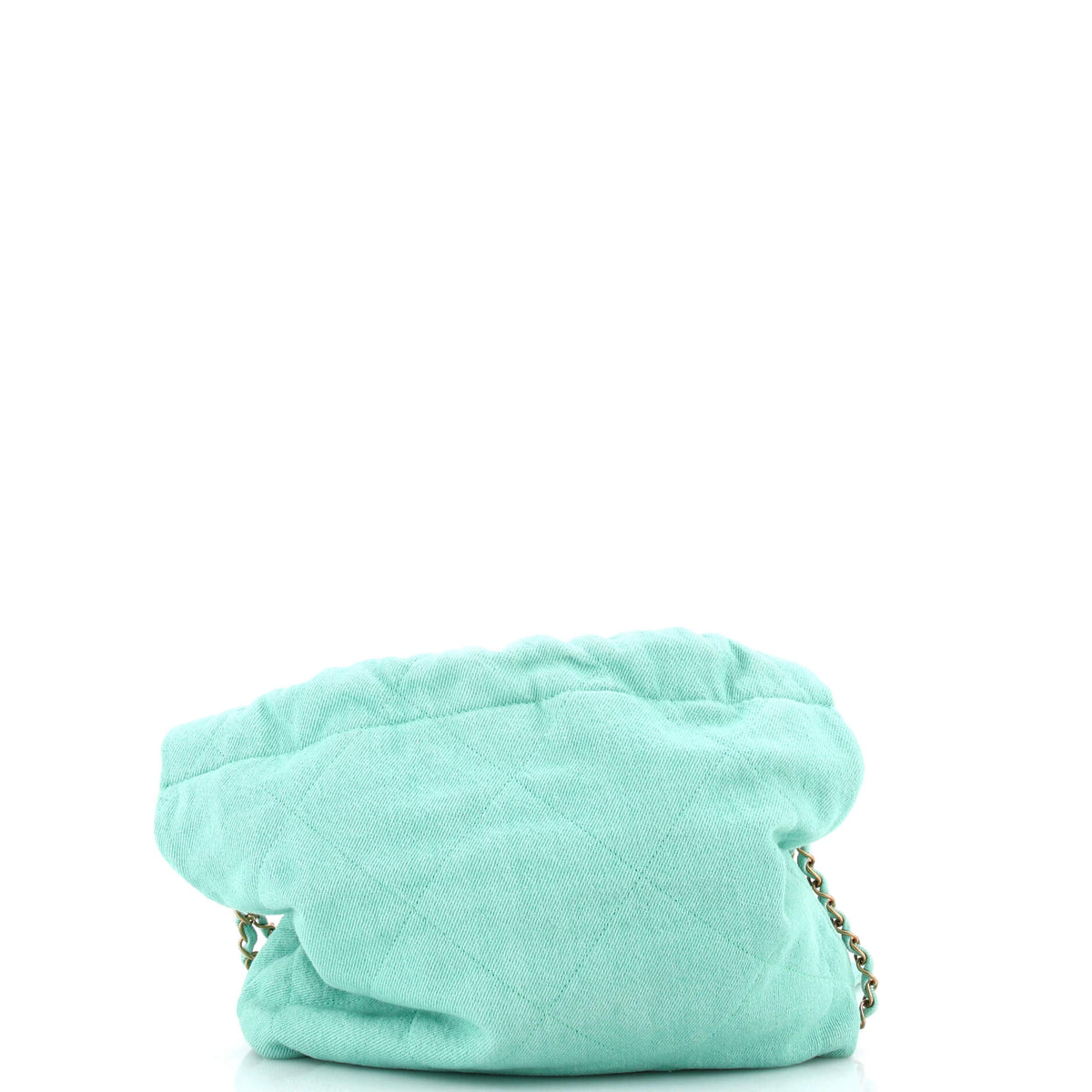 22 Chain Hobo Quilted Denim Small