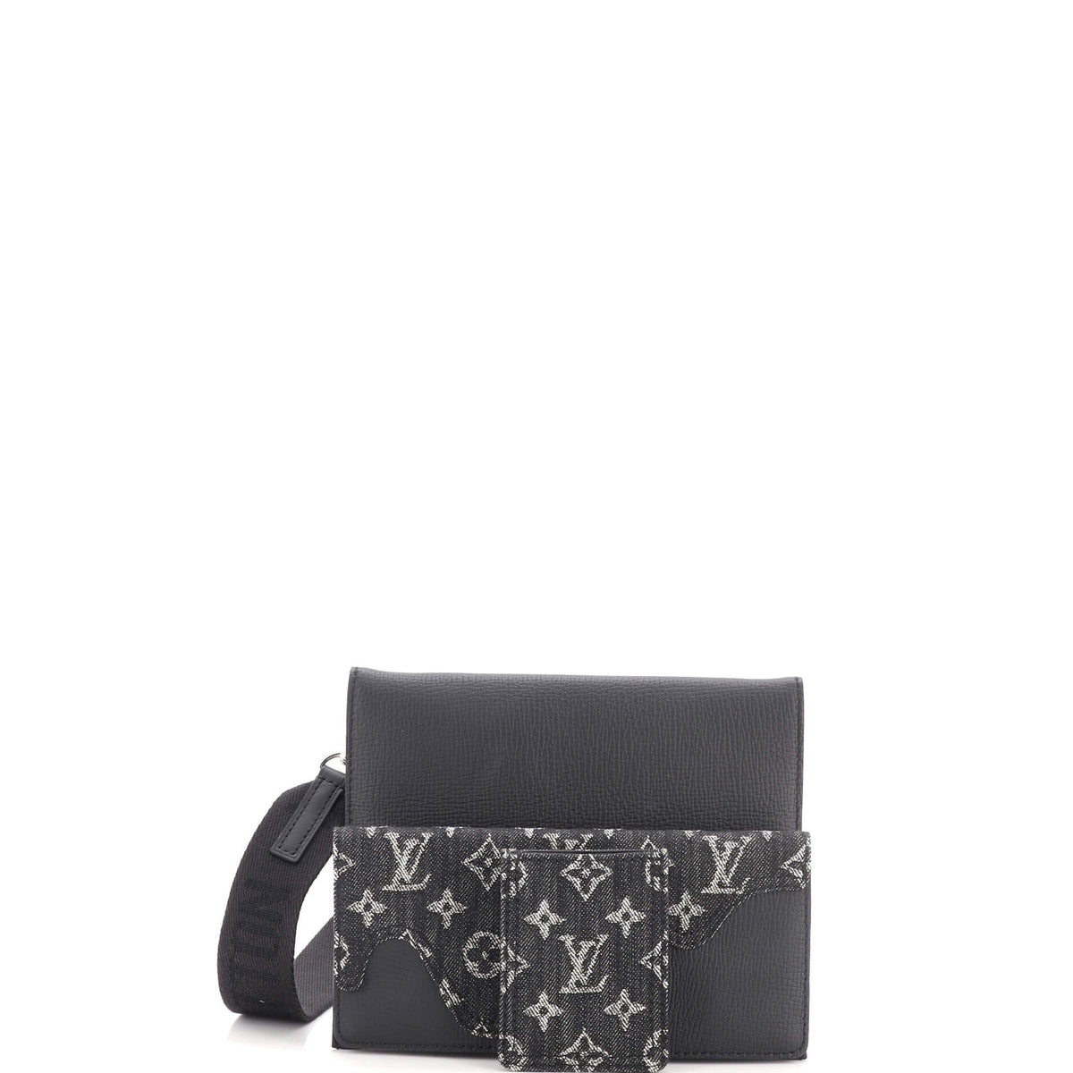 Nigo Trio Messenger Pouch Monogram Denim and Taurillon Leather