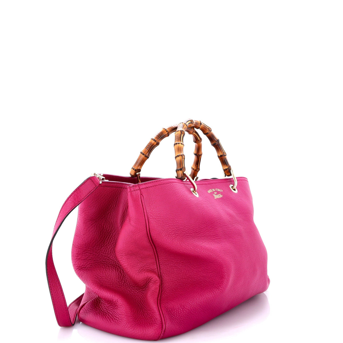 Bamboo Shopper Tote Leather Large