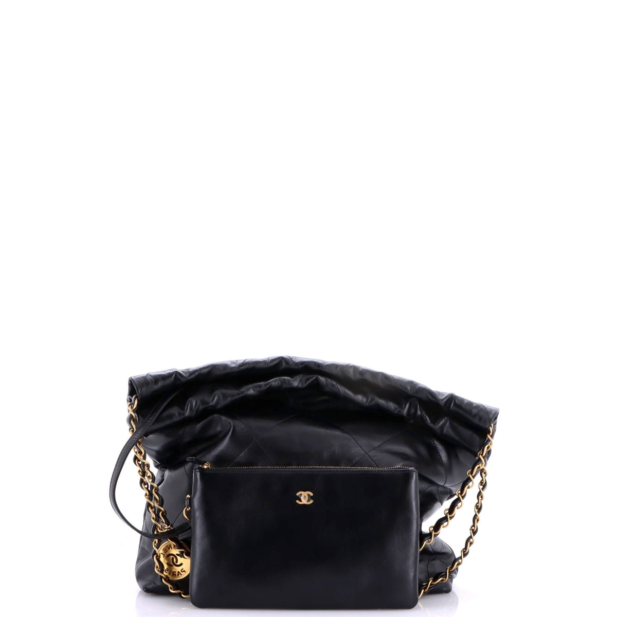 22 Chain Hobo Quilted Calfskin Small