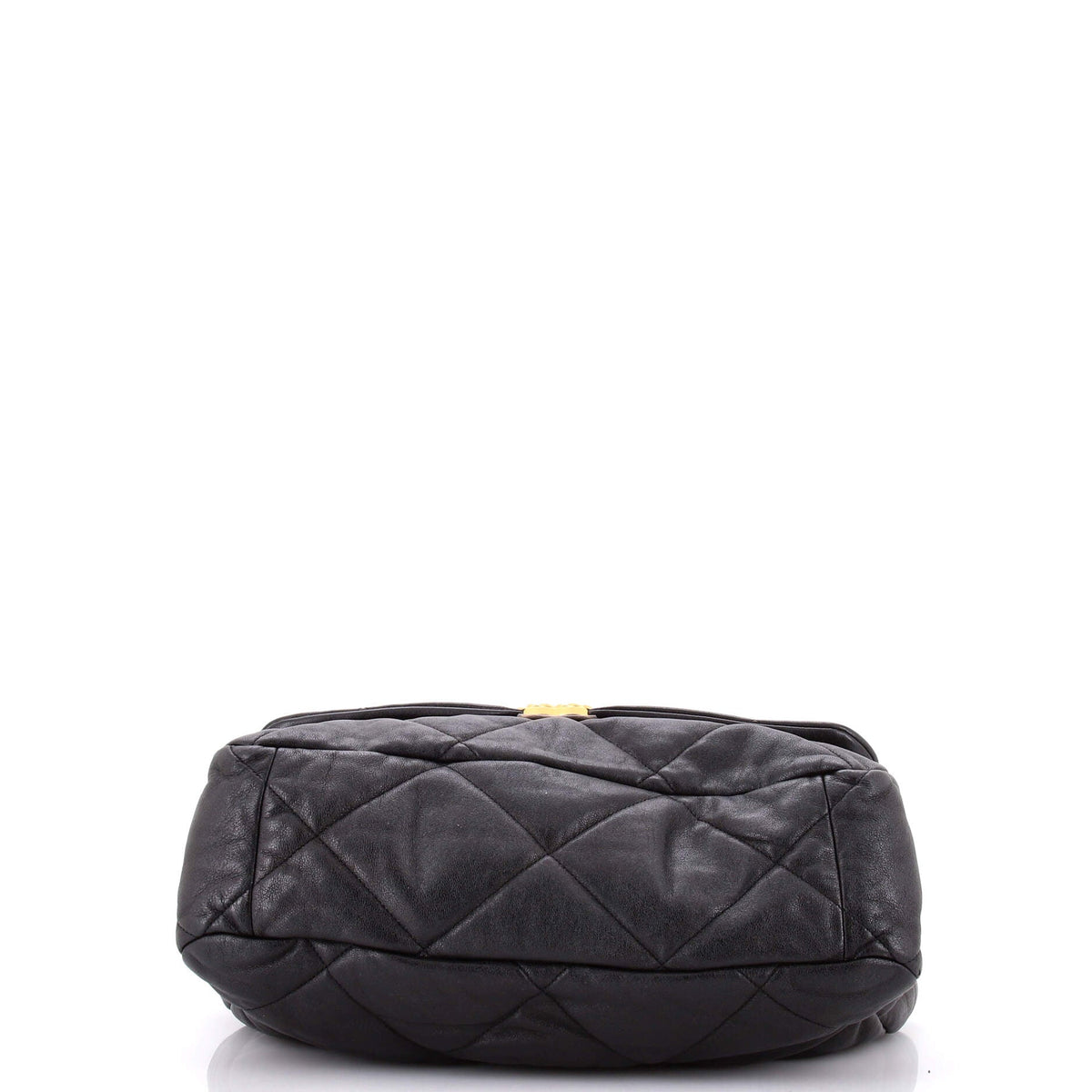 19 Flap Bag Quilted Leather Maxi
