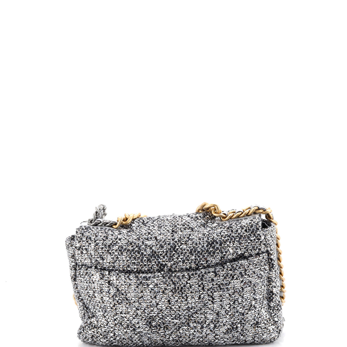 19 Flap Bag Quilted Sequins Medium