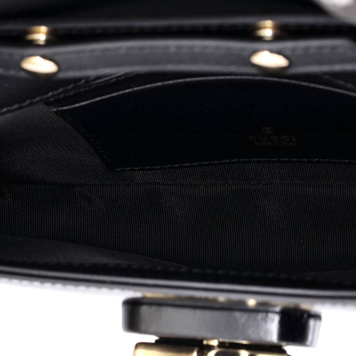 Bamboo Night Chain Clutch Leather Small