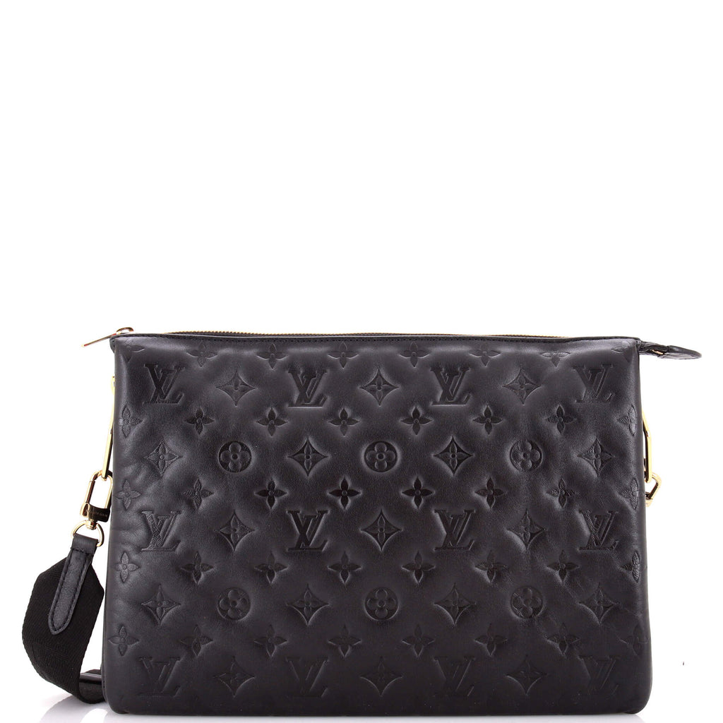 Coussin Bag Monogram Embossed Lambskin MM