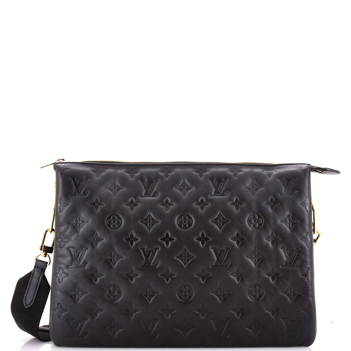 Coussin Bag Monogram Embossed Lambskin MM