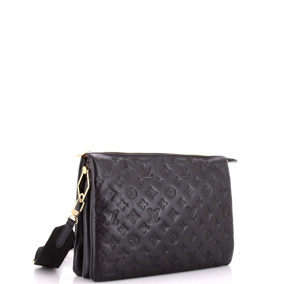 Coussin Bag Monogram Embossed Lambskin MM