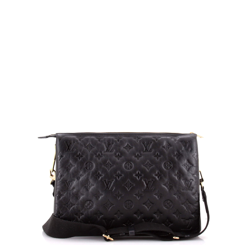 Coussin Bag Monogram Embossed Lambskin MM