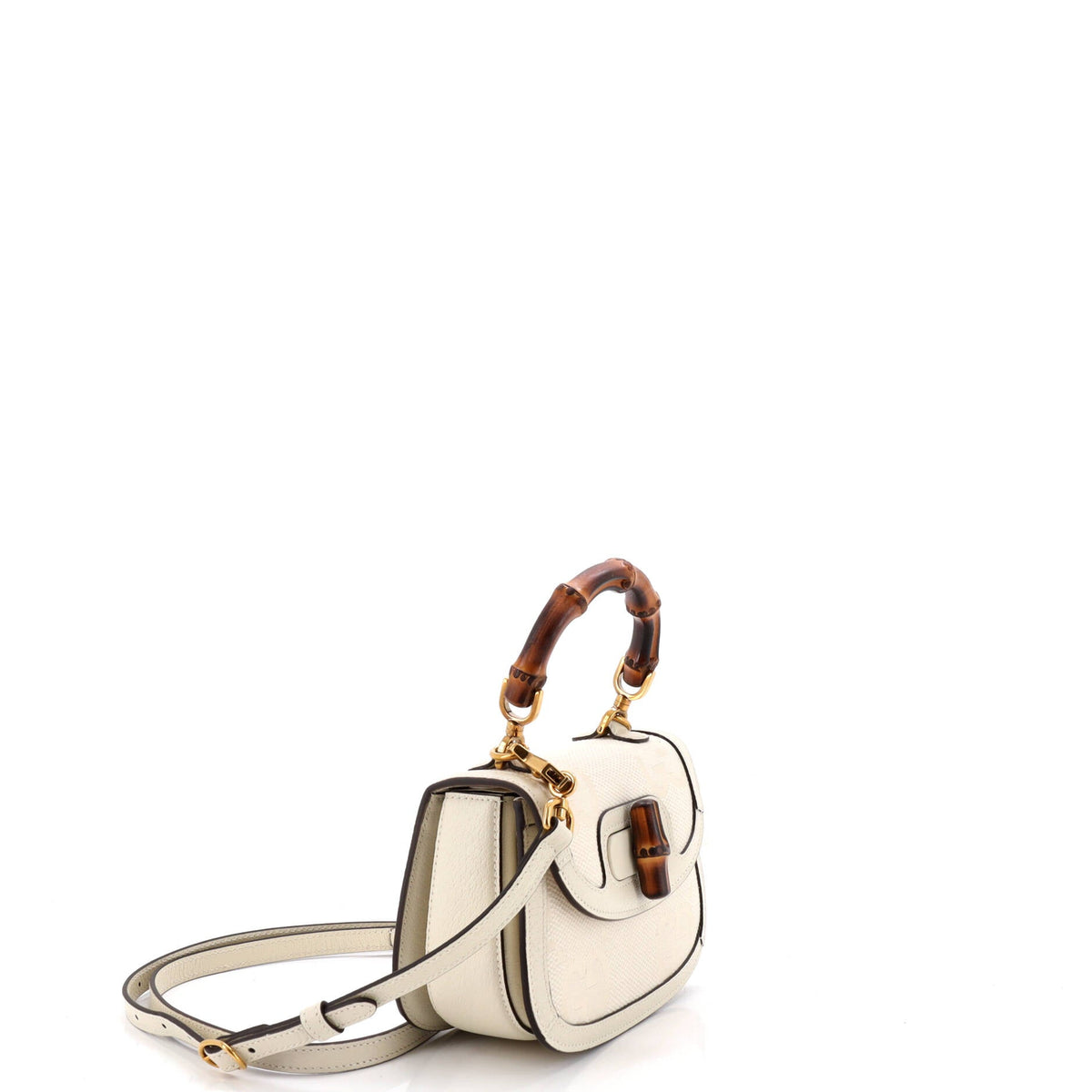 Bamboo 1947 Top Handle Bag Jumbo GG Canvas Mini