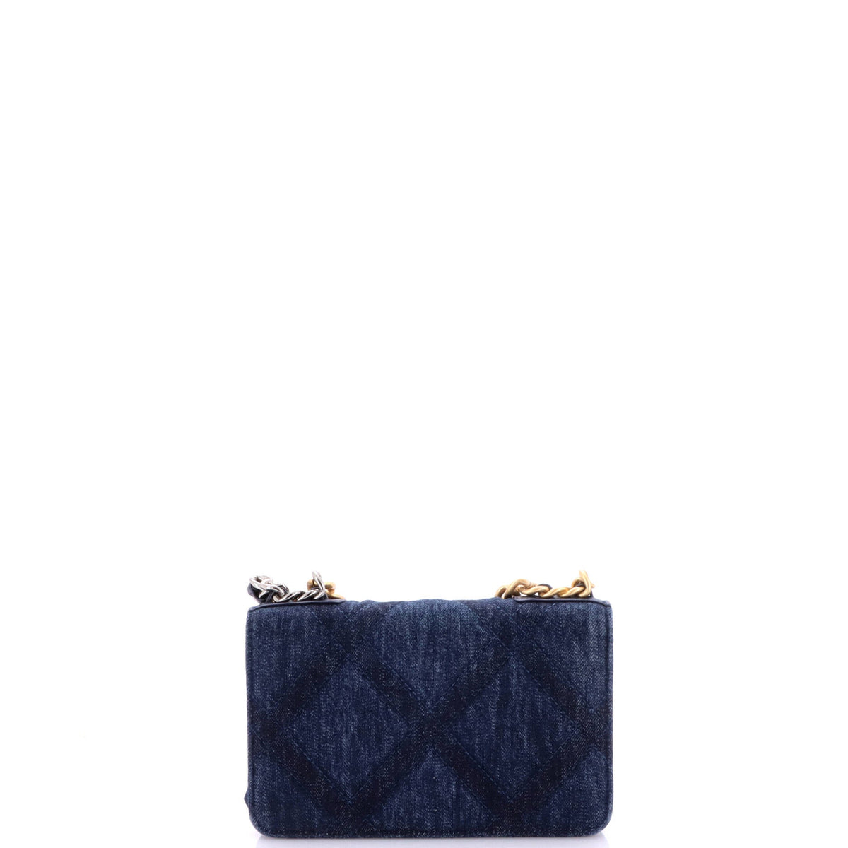 19 Wallet on Chain Quilted Denim
