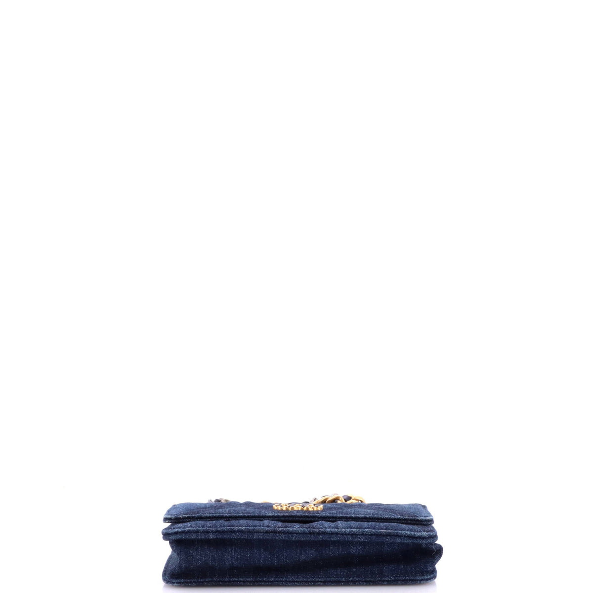 19 Wallet on Chain Quilted Denim