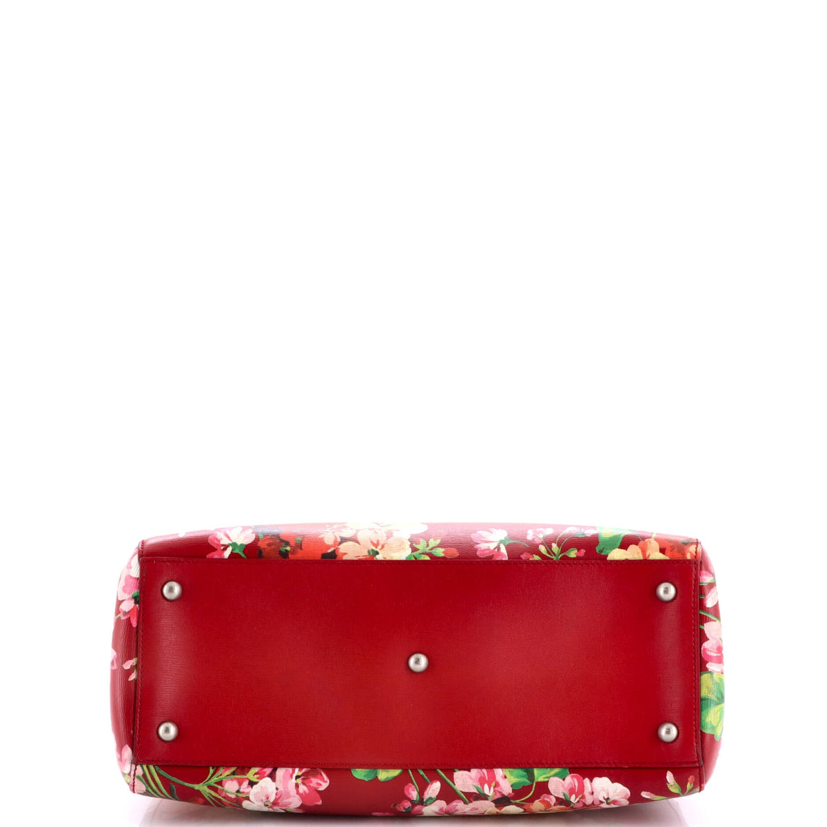 Bamboo Shopper Tote Blooms Print Leather Medium