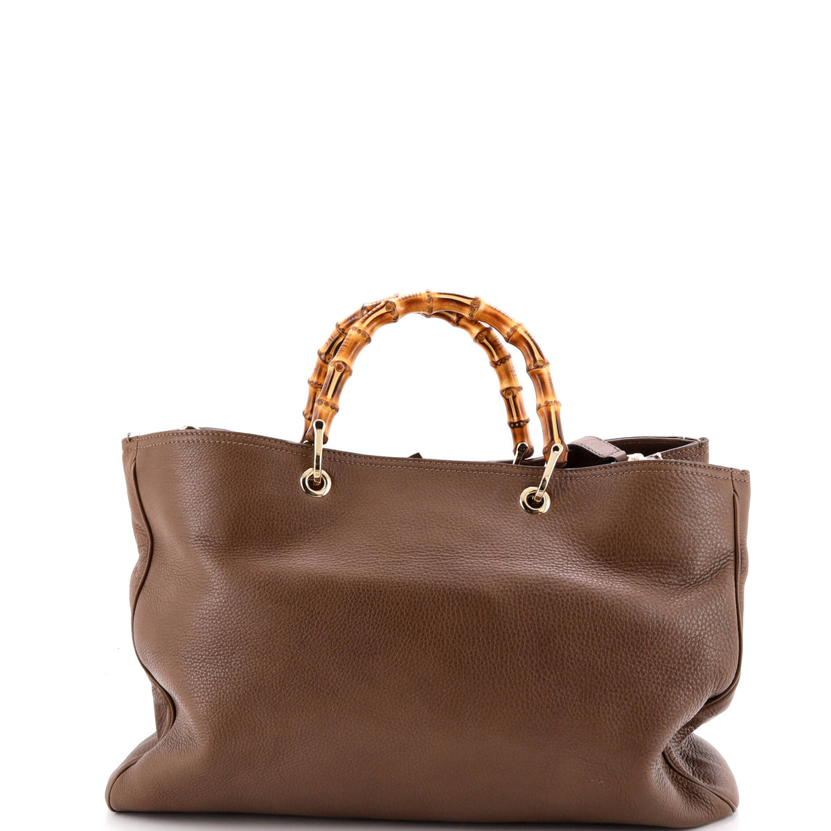 Bamboo Shopper Tote Leather Large