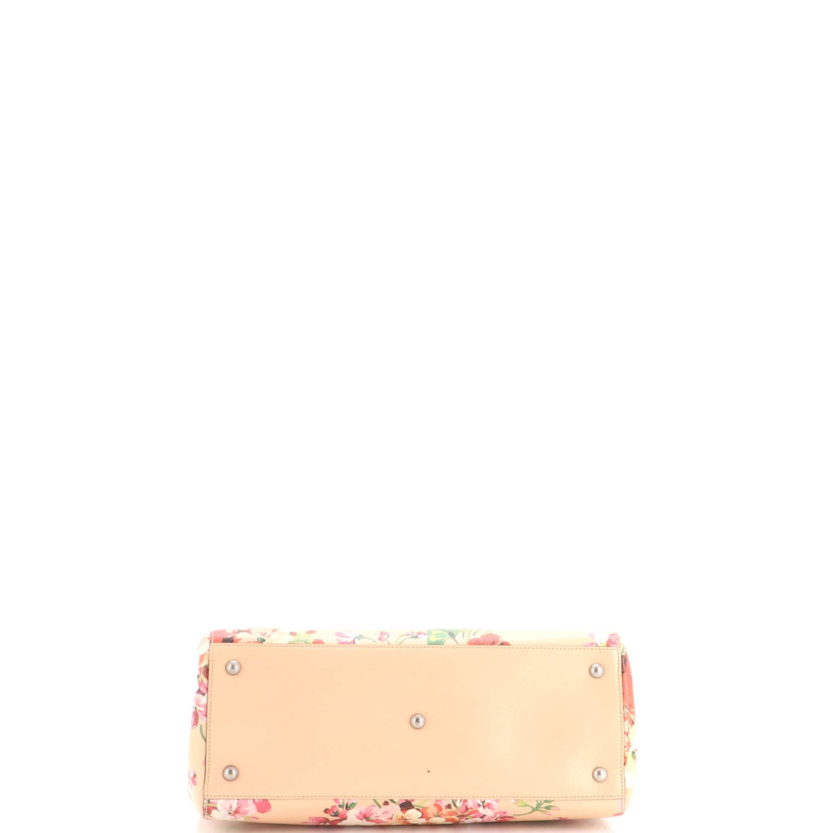 Bamboo Shopper Tote Blooms Print Leather Medium