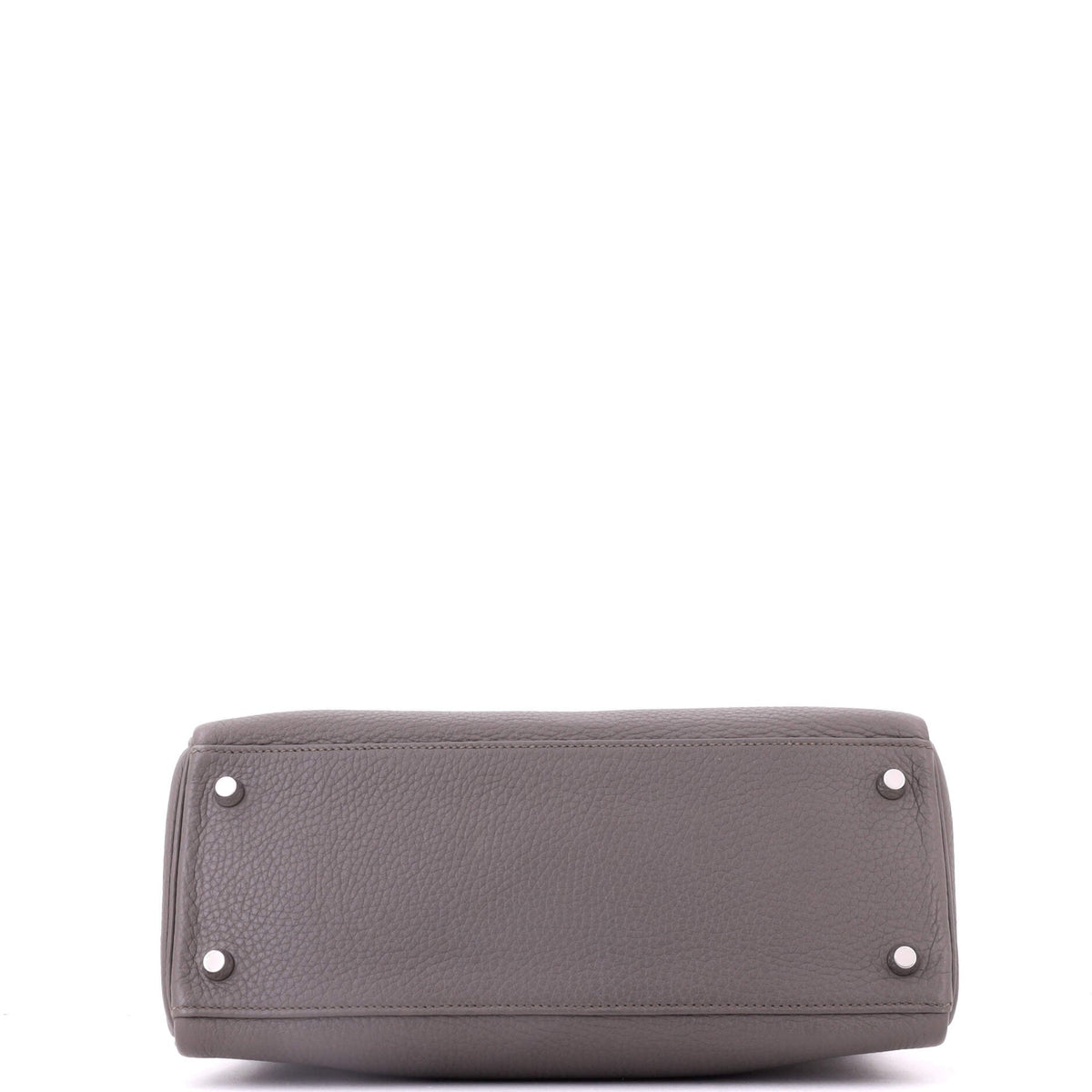 Kelly Handbag Etain Clemence with Palladium Hardware 28