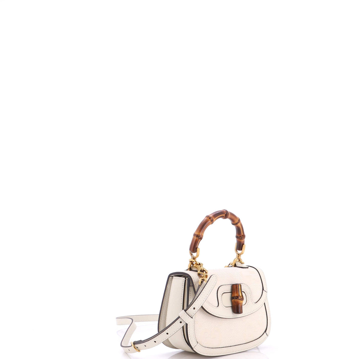 Bamboo 1947 Top Handle Bag Jumbo GG Canvas Mini
