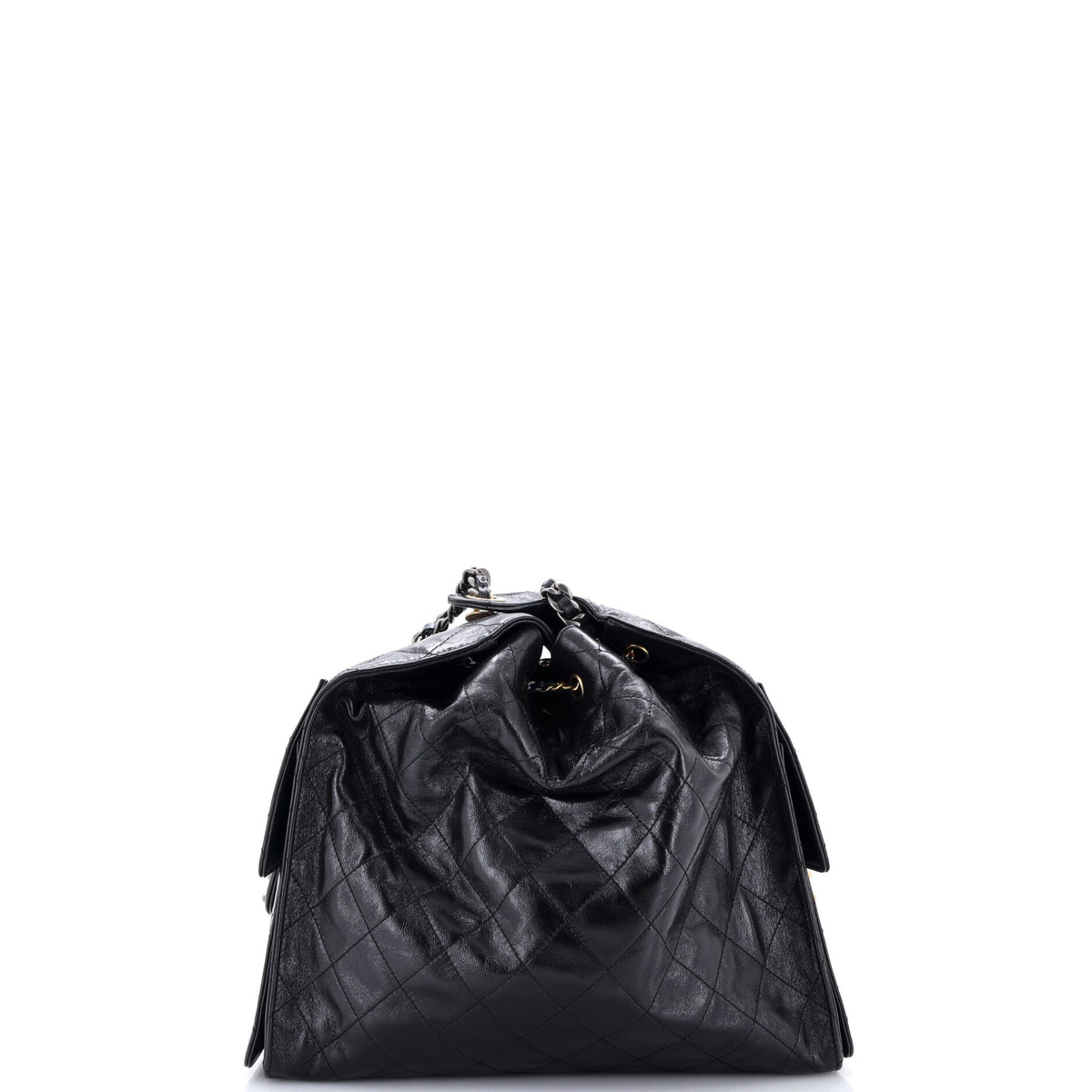 25 Hobo Bag Quilted Shiny Crumpled Calfskin Medium