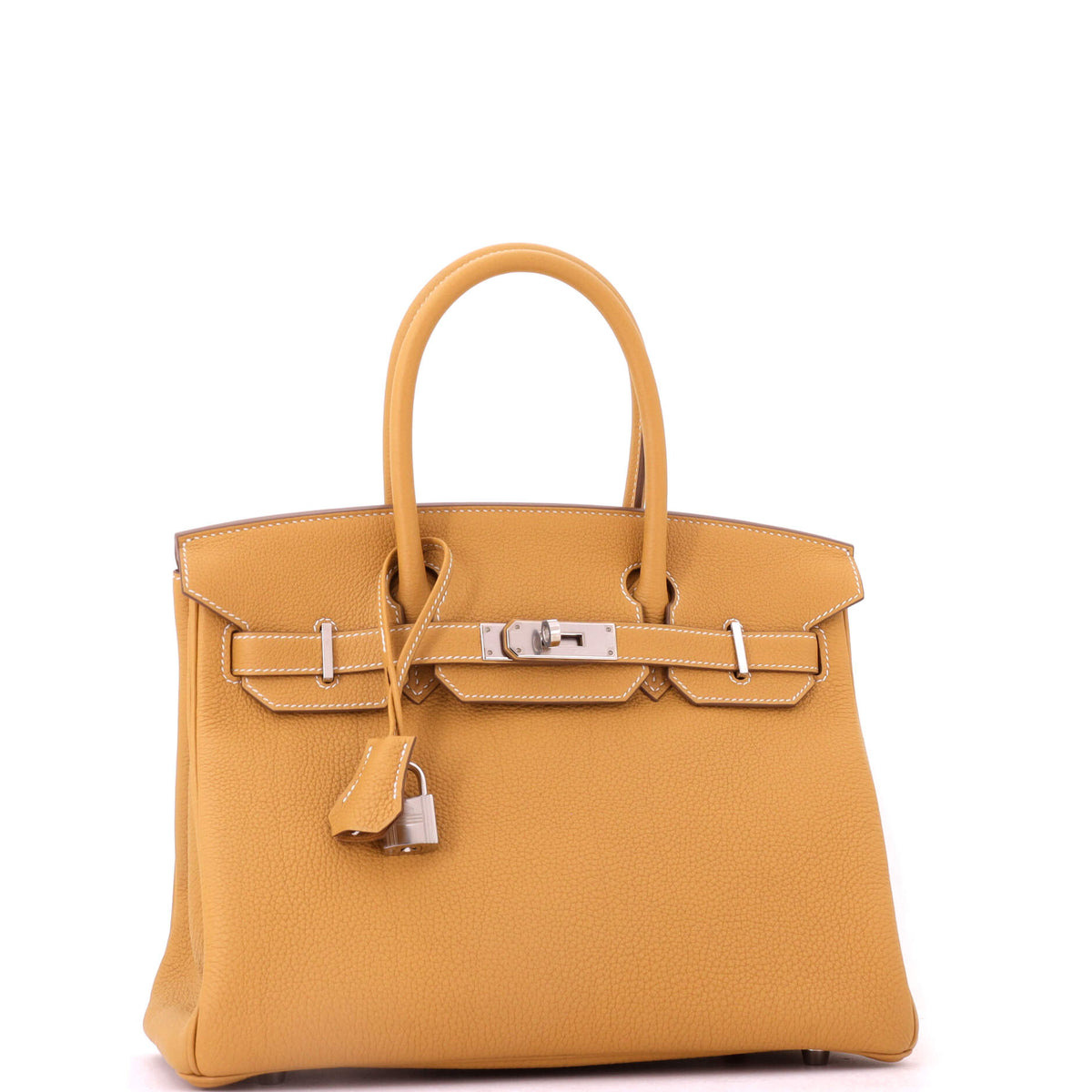 Birkin Handbag Natural Sable Togo with Palladium Hardware 30