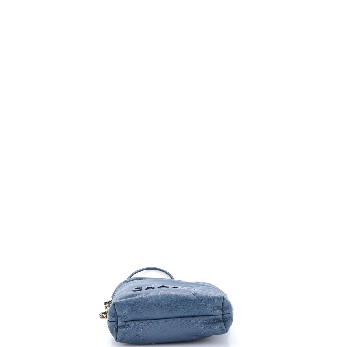 22 Chain Hobo Quilted Caviar Mini