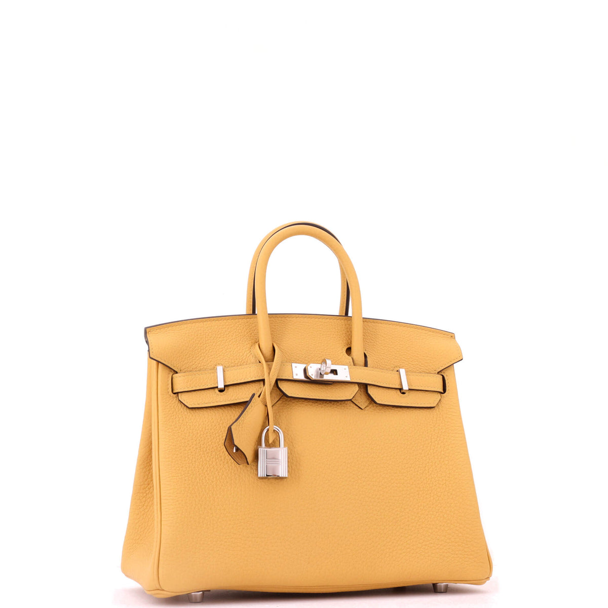 Birkin Handbag Paille Togo with Palladium Hardware 25