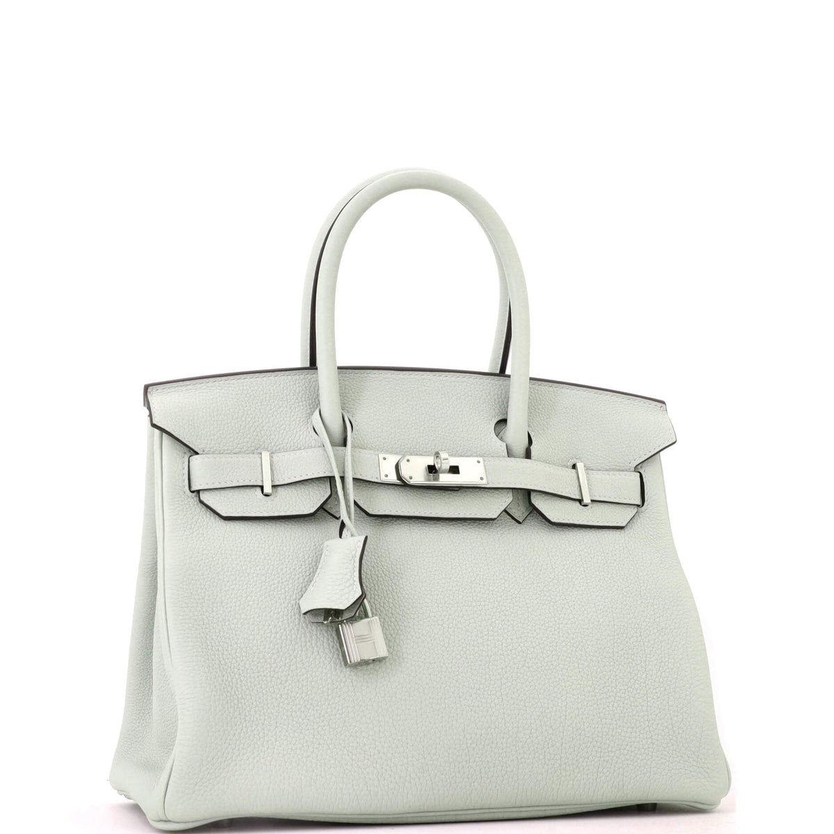 Birkin Handbag Gris Neve Togo with Palladium Hardware 30