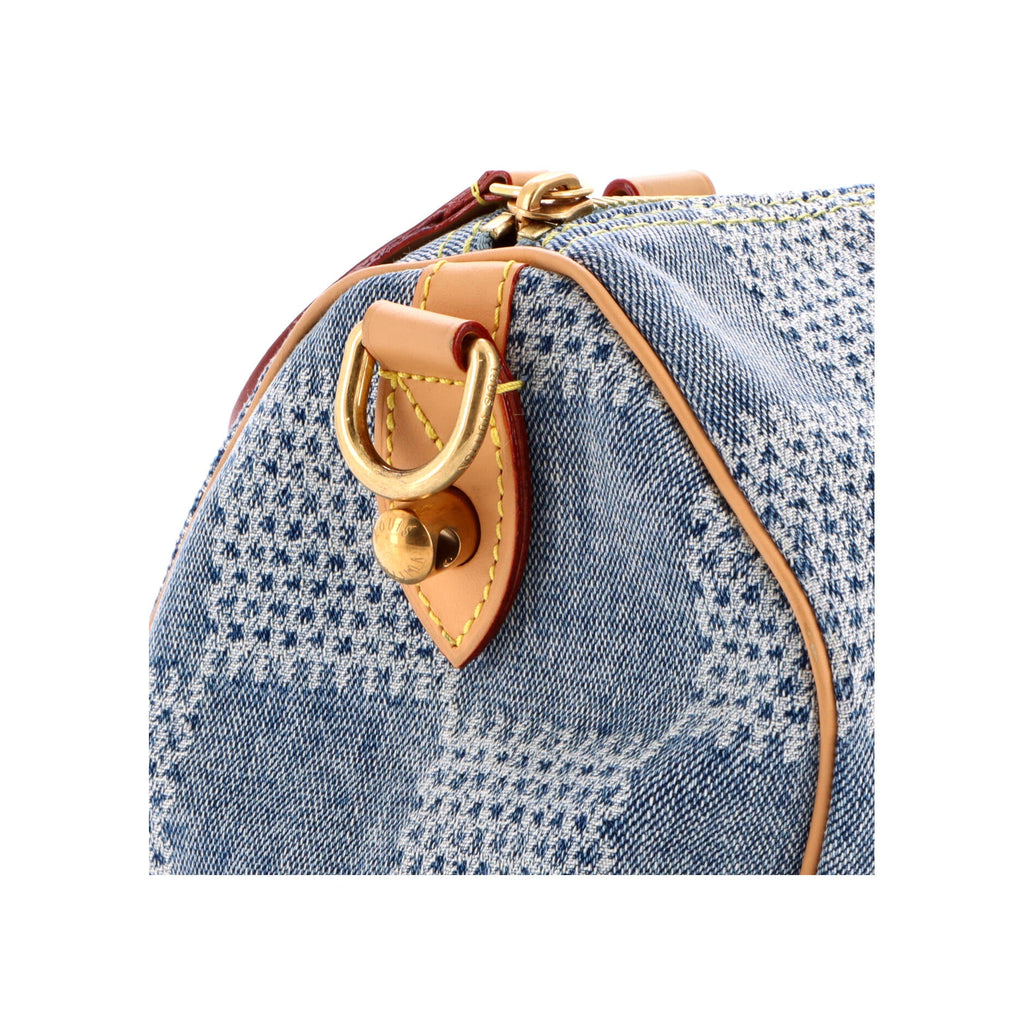 Speedy Bandouliere Bag 3D Damier Giant Denim 25