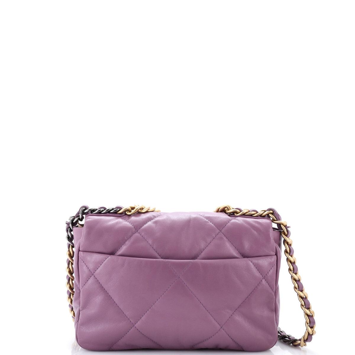 19 Flap Bag Quilted Leather Medium