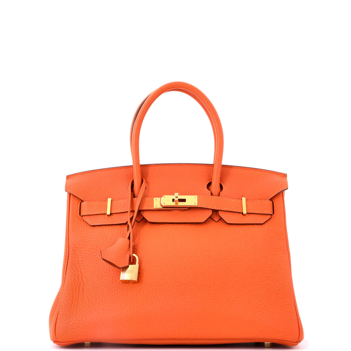 Birkin Handbag Orange H Togo with Gold Hardware 30