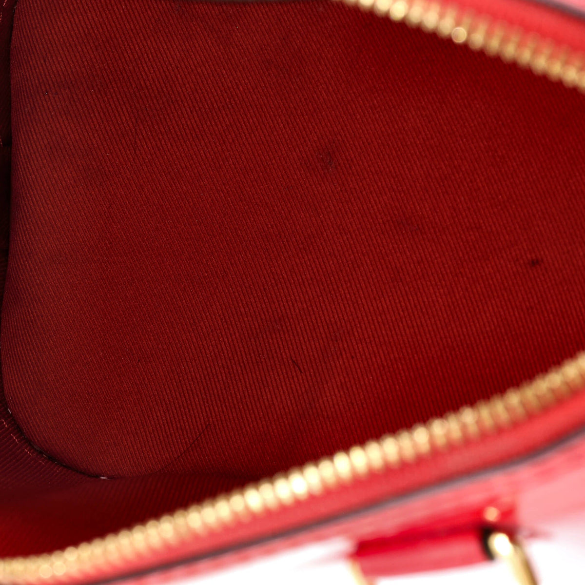Alma Handbag Vernis with Monogram Canvas BB