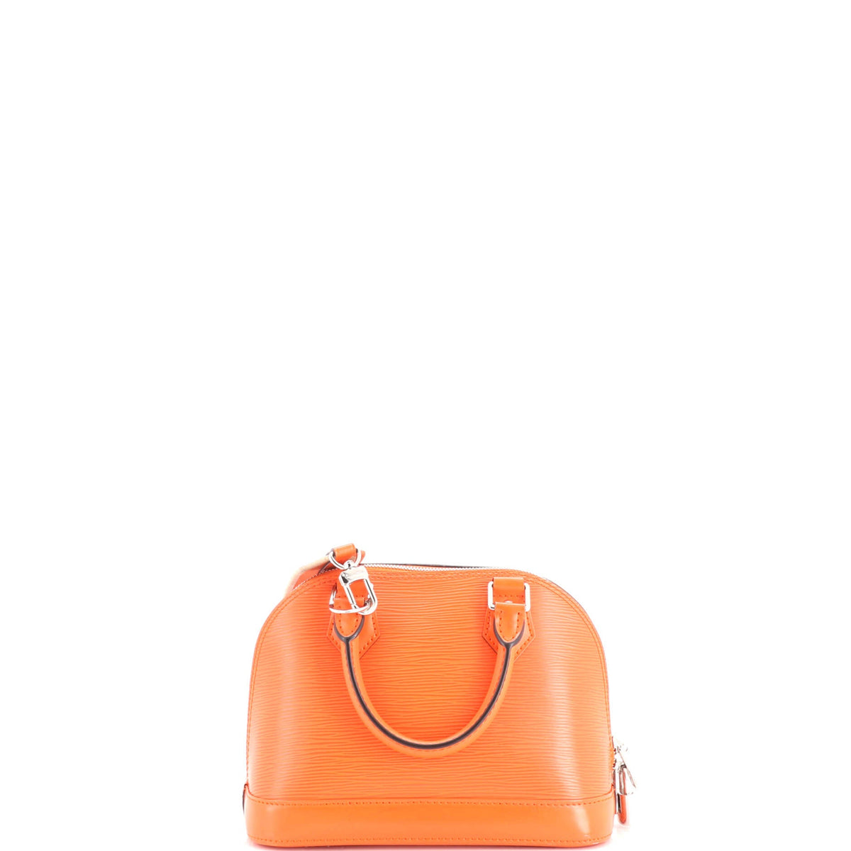 Alma Handbag Epi Leather with Logo Jacquard Strap BB