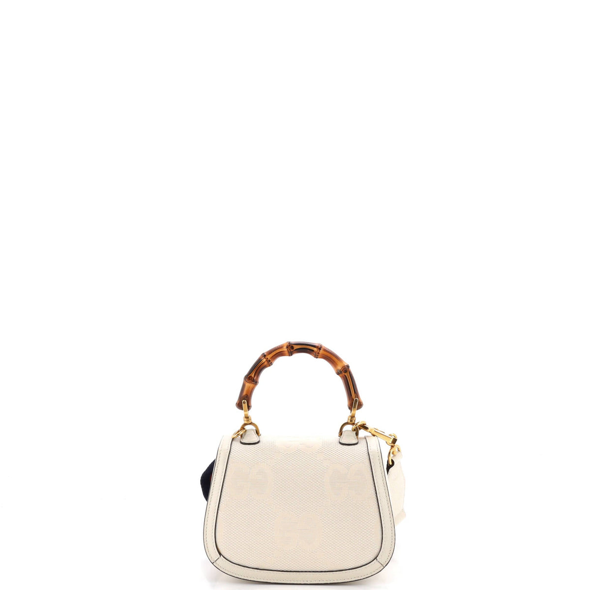 Bamboo 1947 Top Handle Bag Jumbo GG Canvas Mini