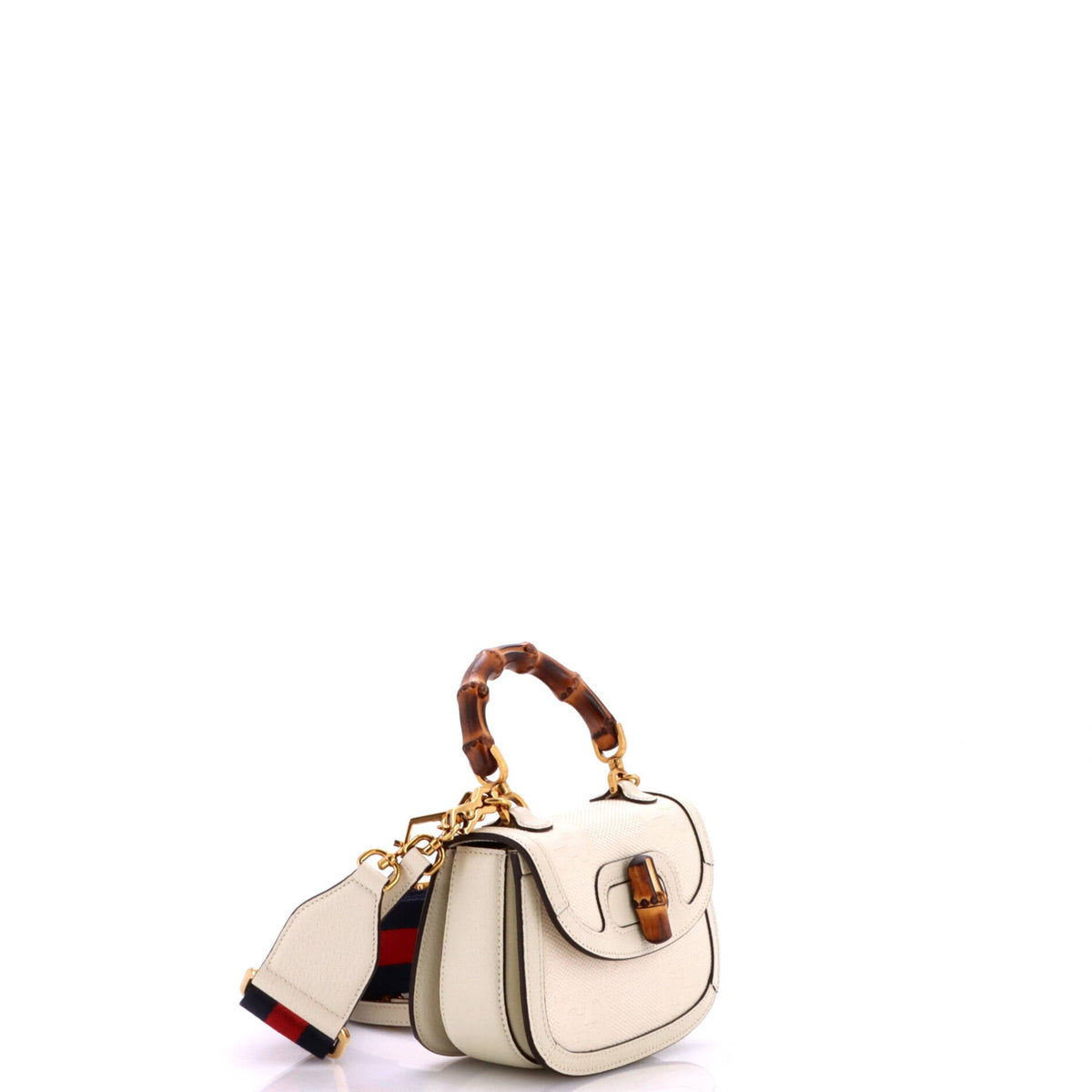 Bamboo 1947 Top Handle Bag Jumbo GG Canvas Mini