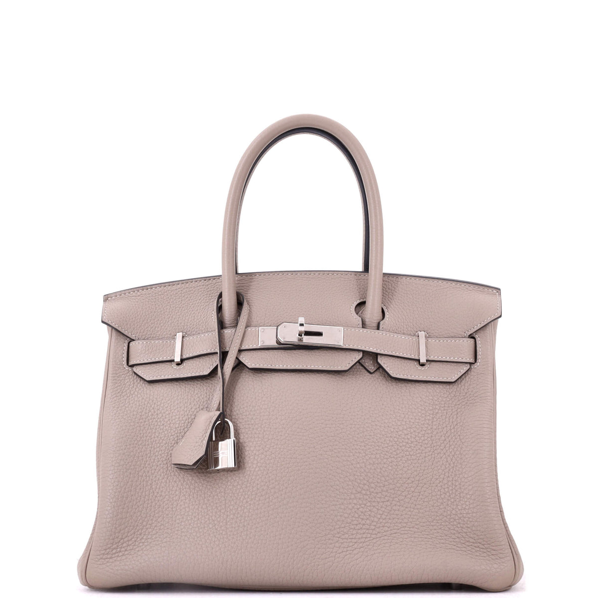Birkin Handbag Gris Tourterelle Togo with Palladium Hardware 30