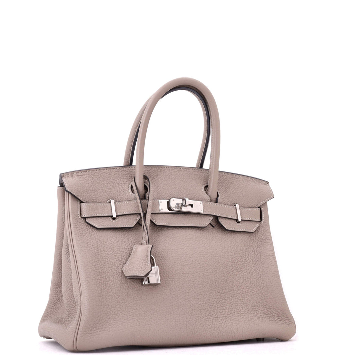 Birkin Handbag Gris Tourterelle Togo with Palladium Hardware 30
