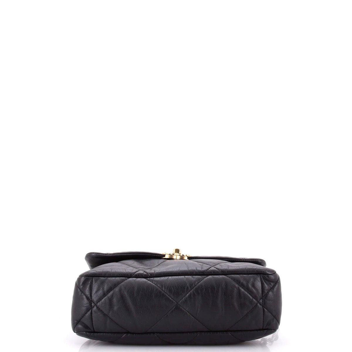 19 Flap Bag Quilted Leather Large