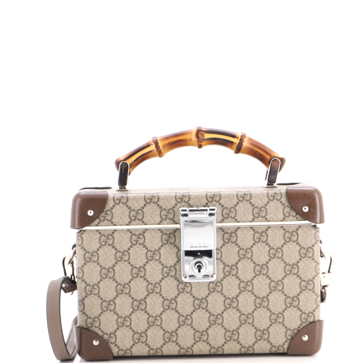 Bamboo Globe-Trotter Vanity Case GG Coated Canvas