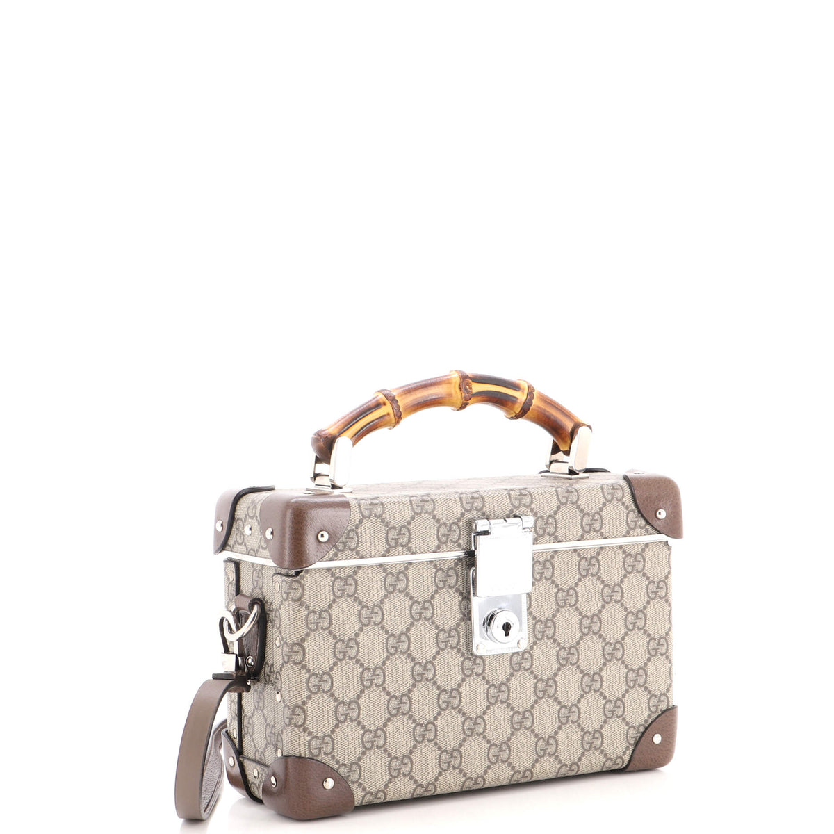 Bamboo Globe-Trotter Vanity Case GG Coated Canvas