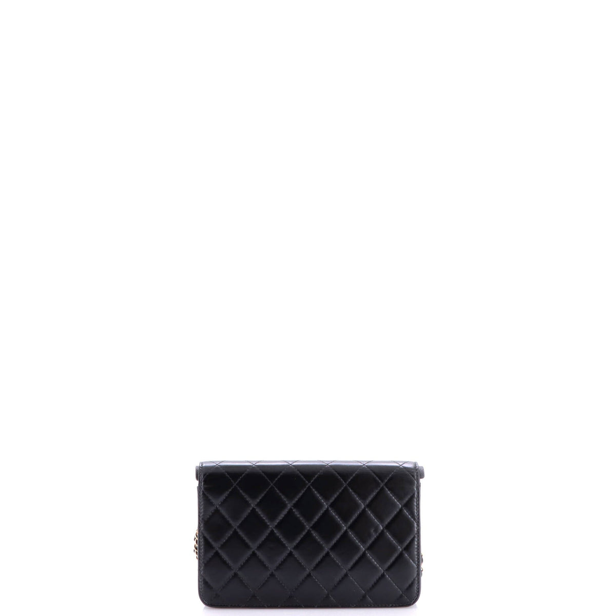31 Wallet on Chain Quilted Shiny Lambskin