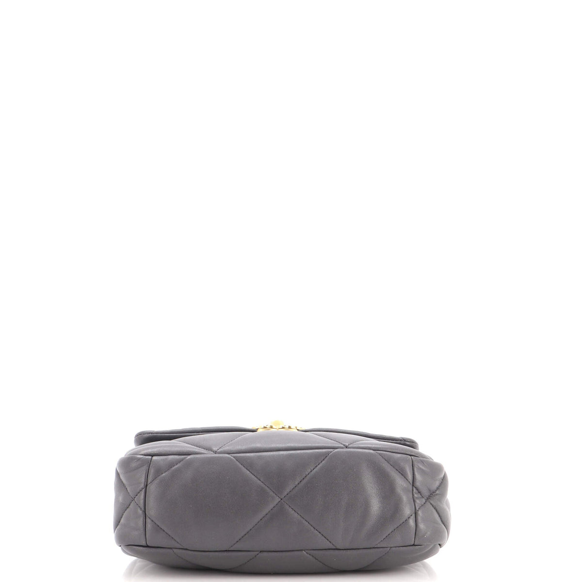 19 Flap Bag Quilted Stitched Lambskin Medium