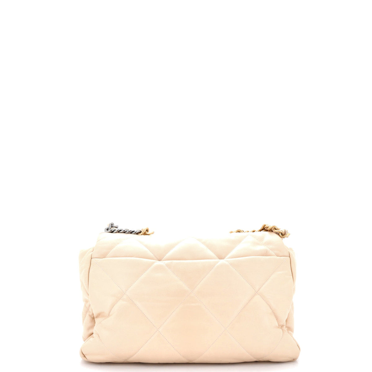 19 Flap Bag Quilted Leather Maxi