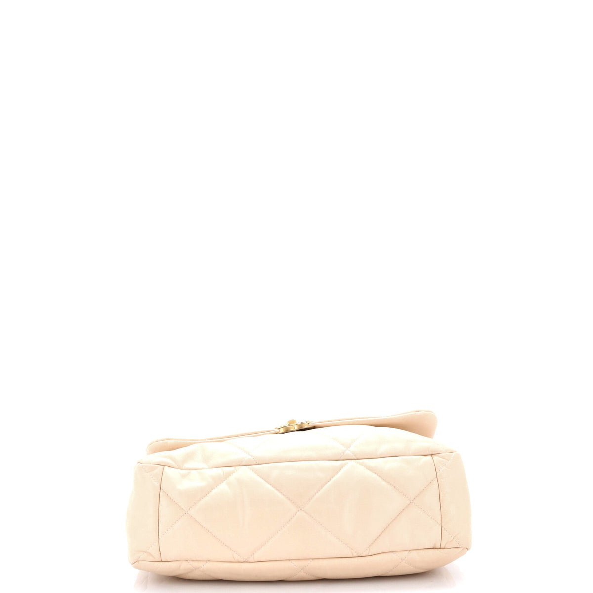 19 Flap Bag Quilted Leather Maxi