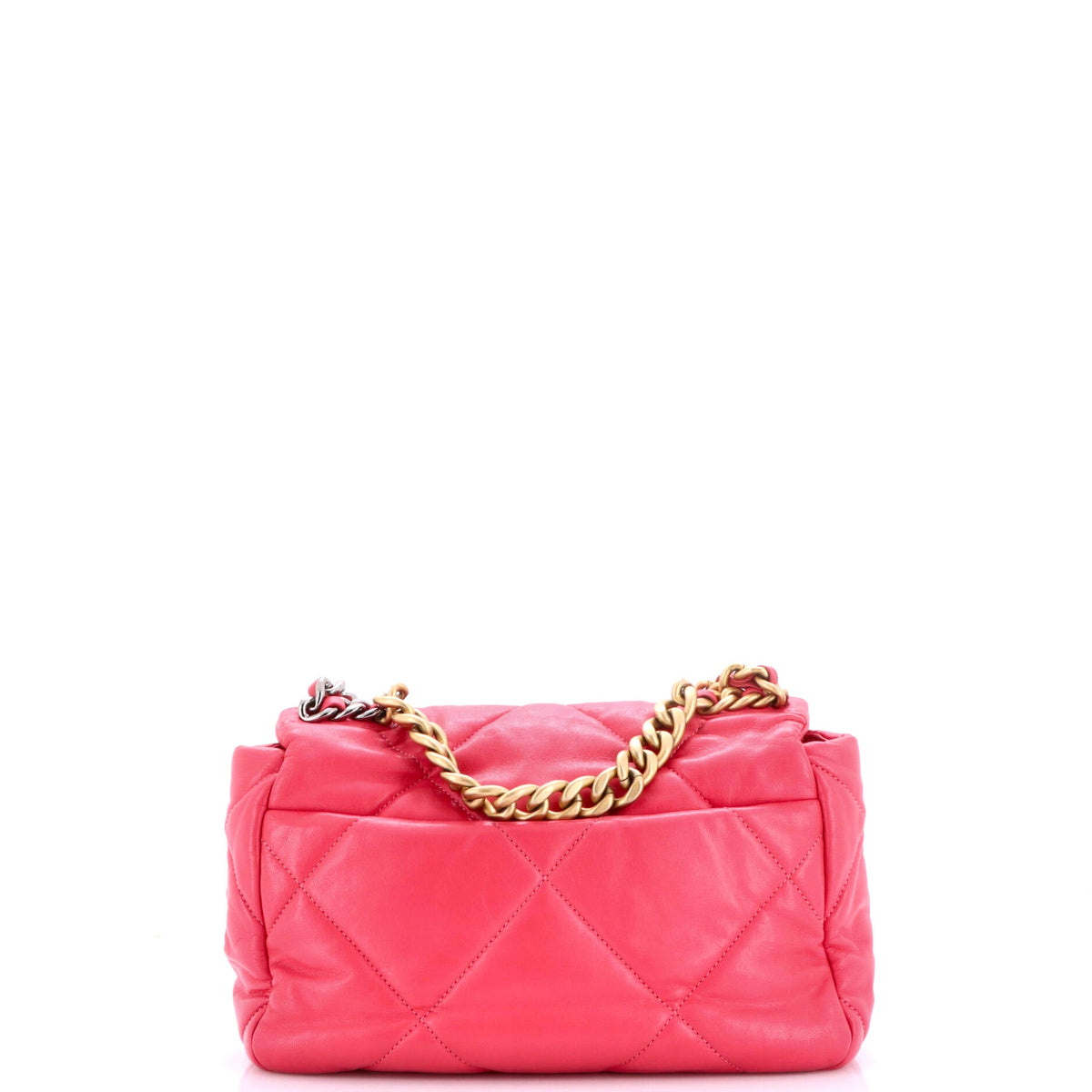 19 Flap Bag Quilted Leather Medium