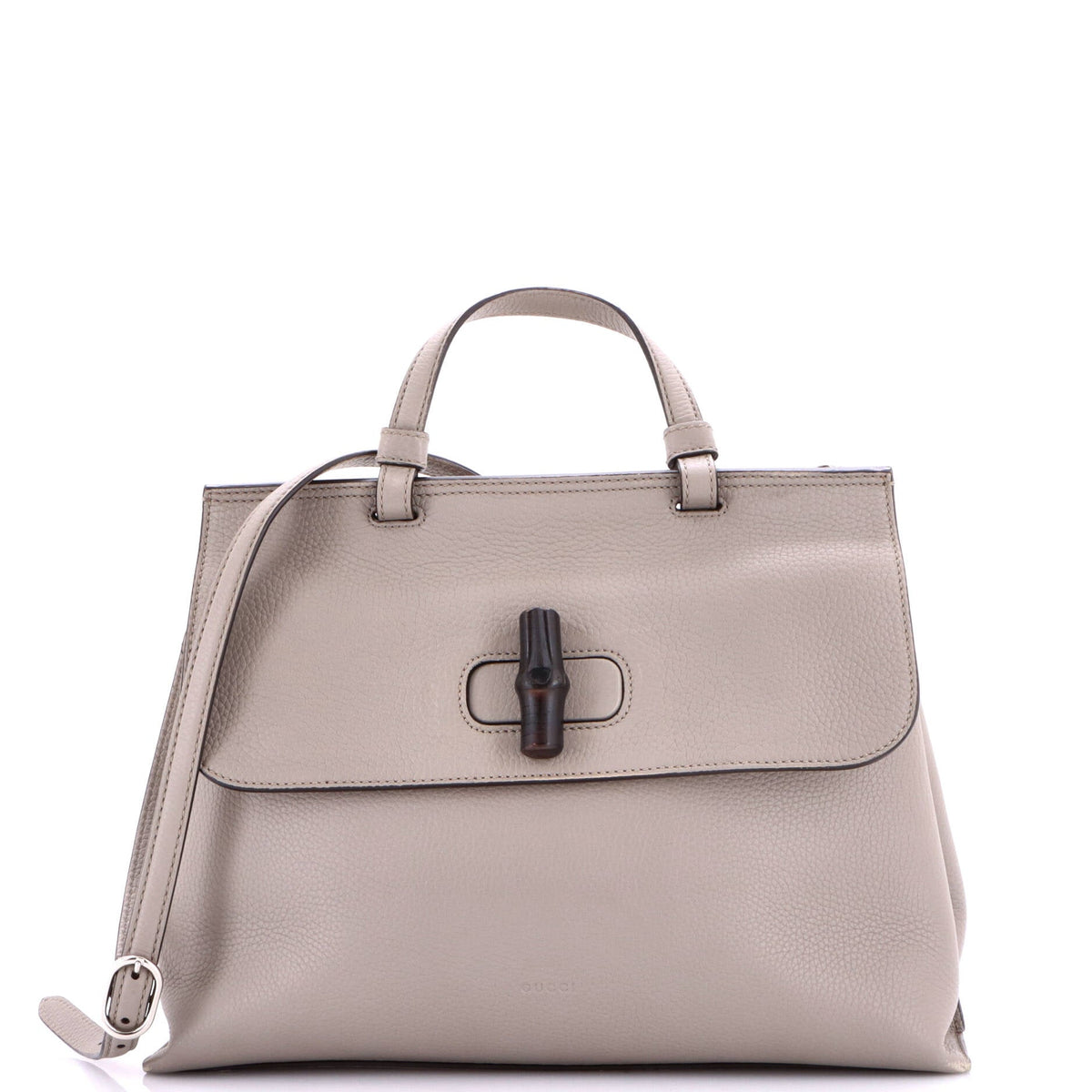 Bamboo Daily Top Handle Bag Leather Medium