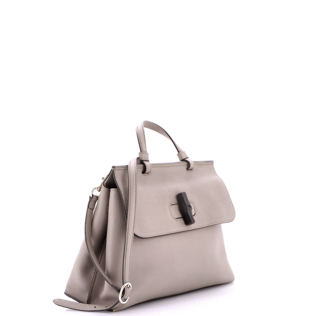 Bamboo Daily Top Handle Bag Leather Medium