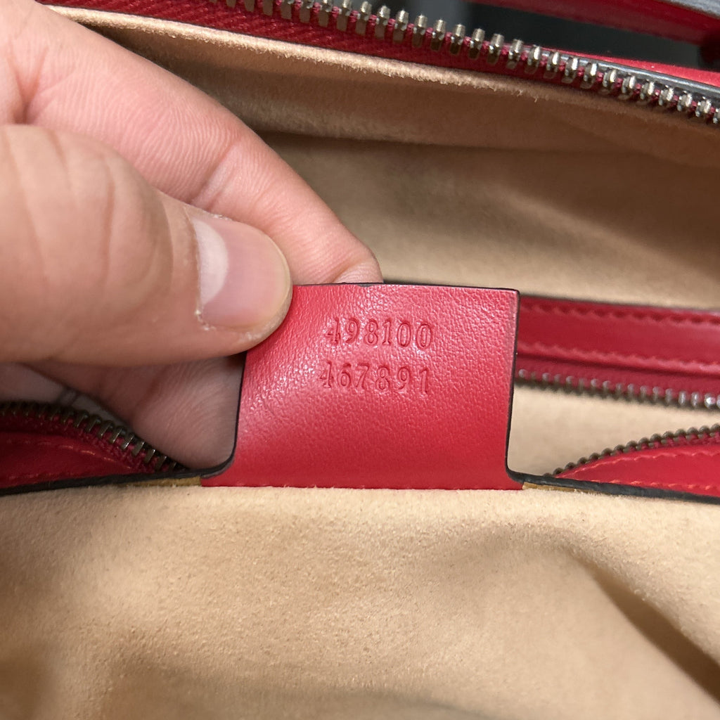 GG Marmont Zip Around Camera Bag Matelasse Leather Small