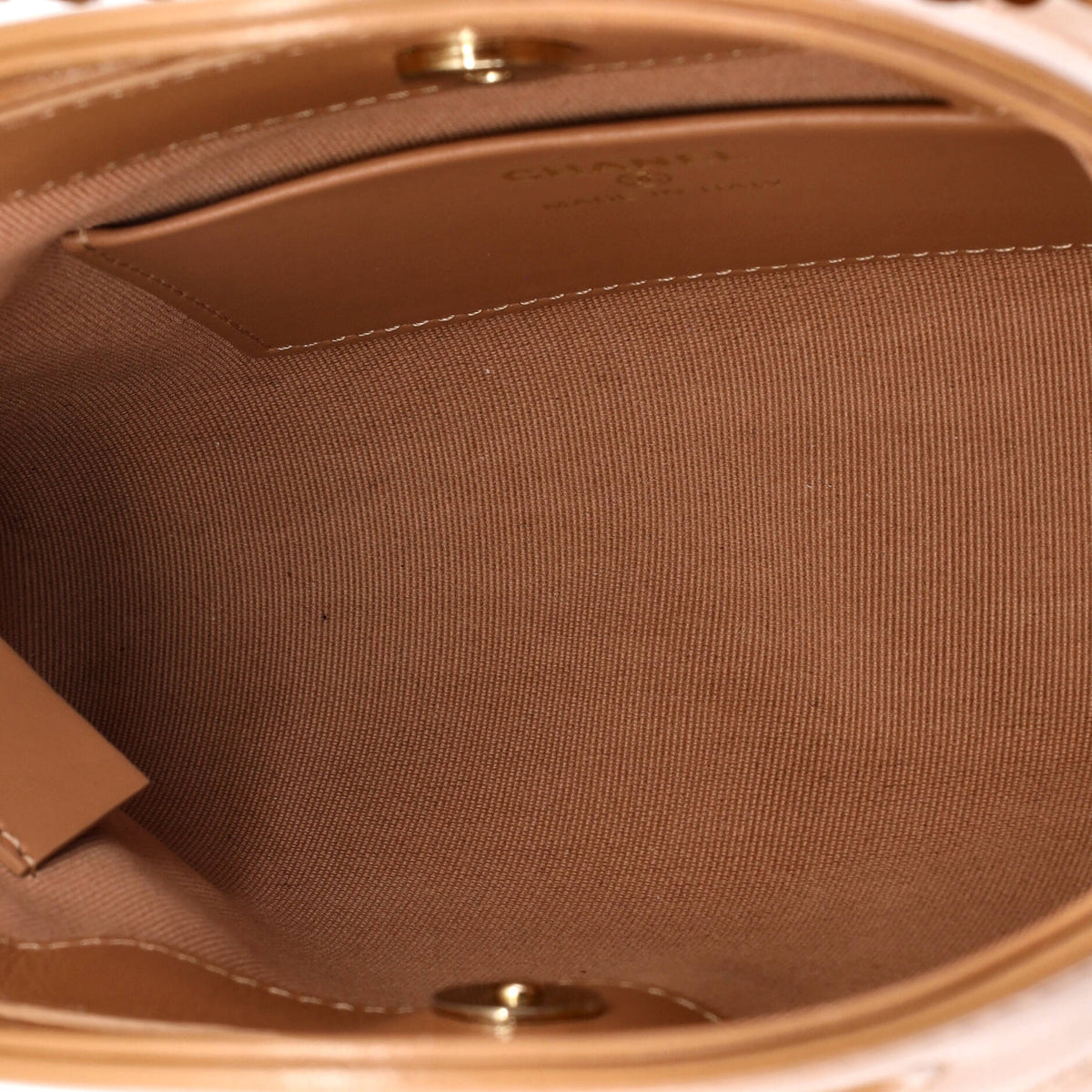 31 Shopping Bag Clutch with Chain Quilted Lambskin Small