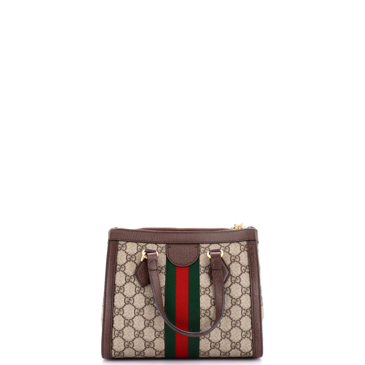 Ophidia Top Handle Tote GG Coated Canvas Small