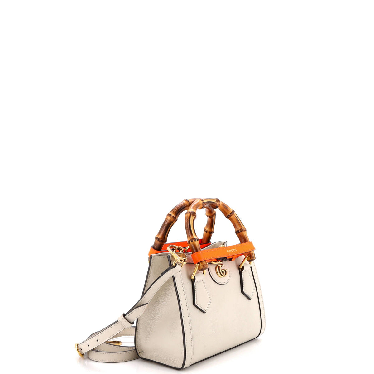 Diana NM Bamboo Handle Tote Leather Mini