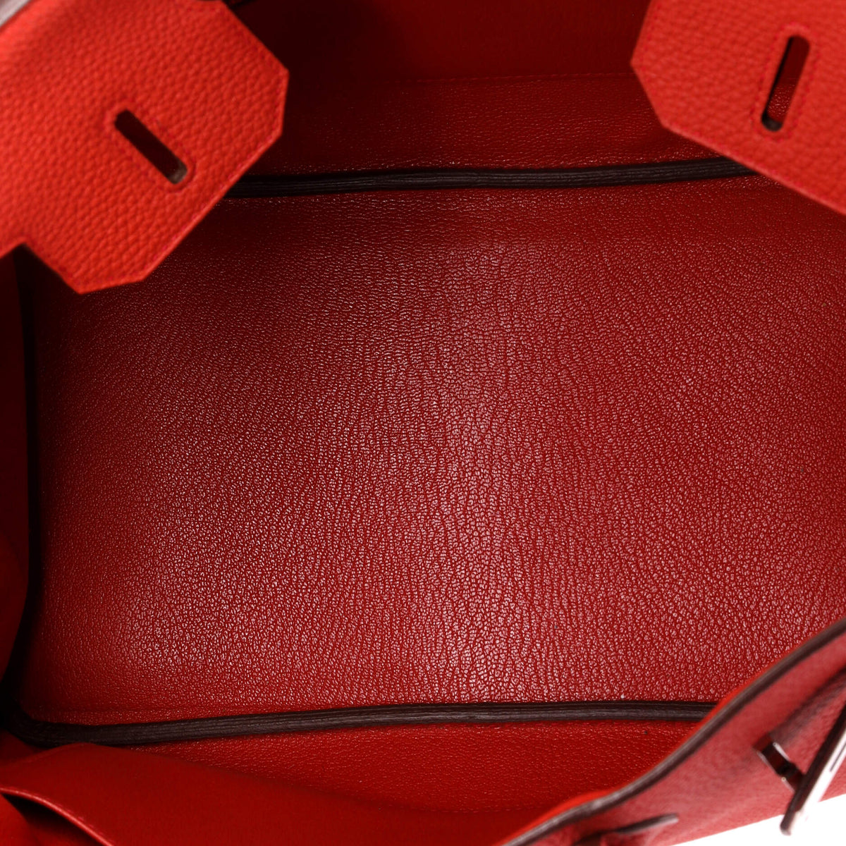 Birkin Handbag Geranium Togo with Palladium Hardware 30