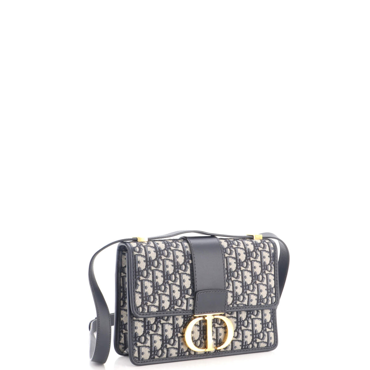 30 Montaigne Flap Bag Oblique Canvas